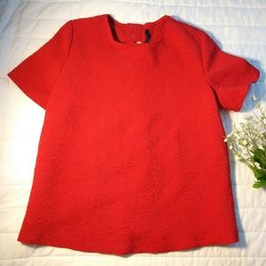Zara Trafaluc Red Top Size S